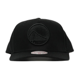 Golden State Warriors All Black Team Logo Snapback - Black