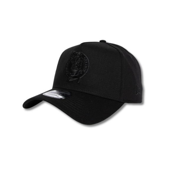 NEW ERA 9FORTY A-FRAME - Black on Black Boston Celtics Snapback