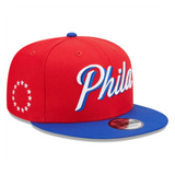 NEW ERA 9FIFTY - Philadelphia 76ers Jersey Hook Statement Edition Snapback Hat