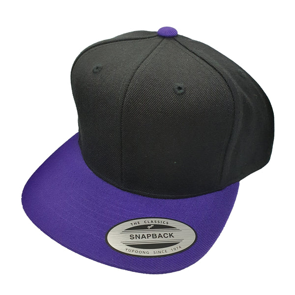 Black/Purple - Classic FLEXFIT (Youth) - Snapback City Cap |